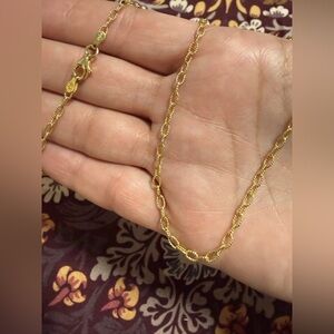 Elegant Gold Chain Necklace 925 Italy 🇮🇹 18 inches